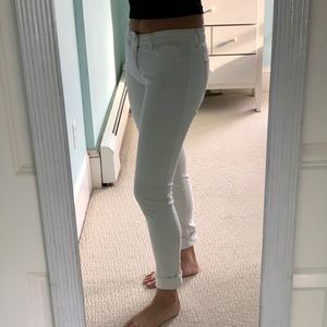 Hollister white skinny jeans